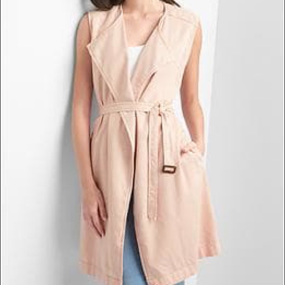 🌷 Adorable Soft Mod Long Belted Vest 🌷 - Picture 3 of 8